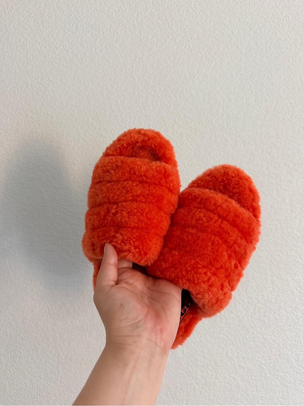 UGG Fuzzy Slide Slippers - Bright Orange